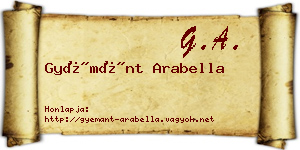 Gyémánt Arabella névjegykártya